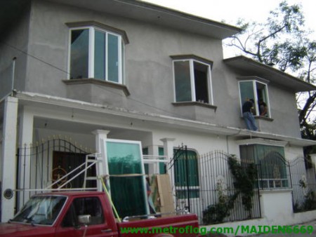 Ventanas panoramicas 3" (aluminio blanco y vidrio Tintex)